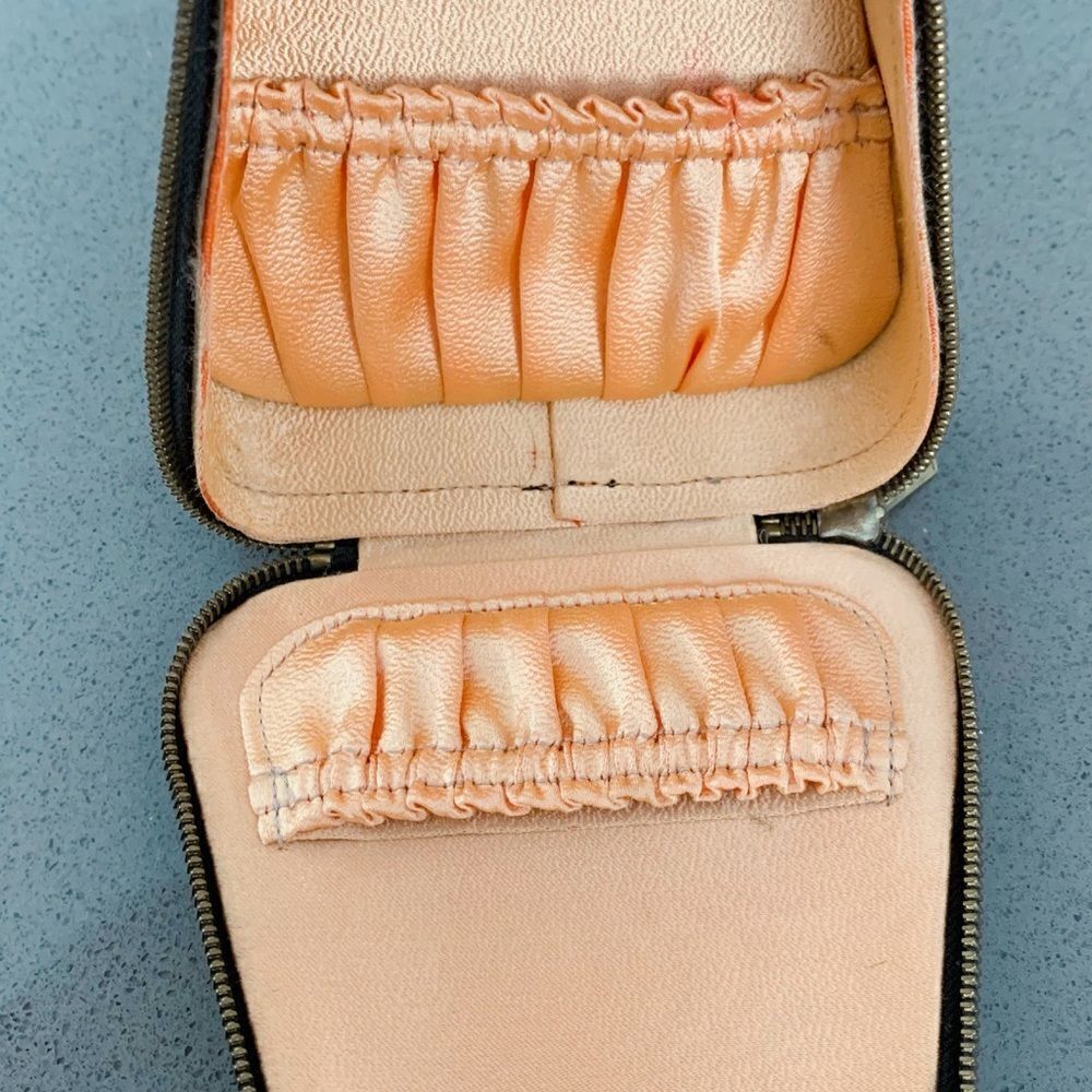 Antique Art Deco Floral Wristlet Case Purse​ - Picture 4 of 5